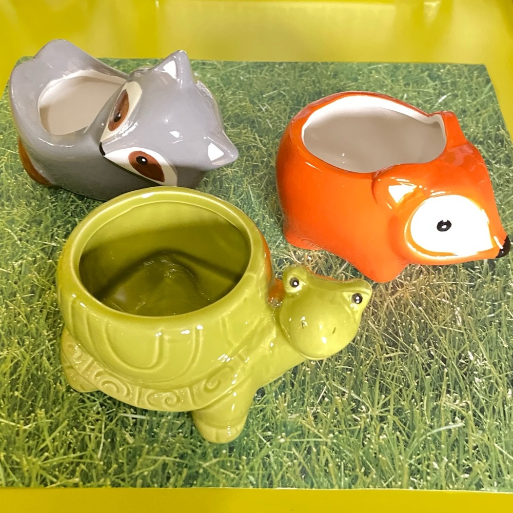FOX Ceramic Planter With DRAINAGE HOLE - Picture 8 of 8